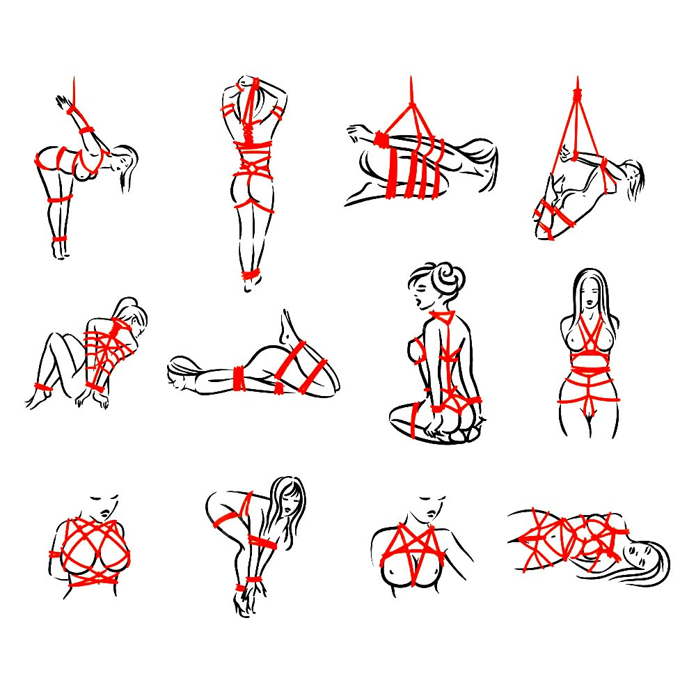 Corda para Bondage e Shibari em Algodão com 5 Metros Vermelha | Foto 06