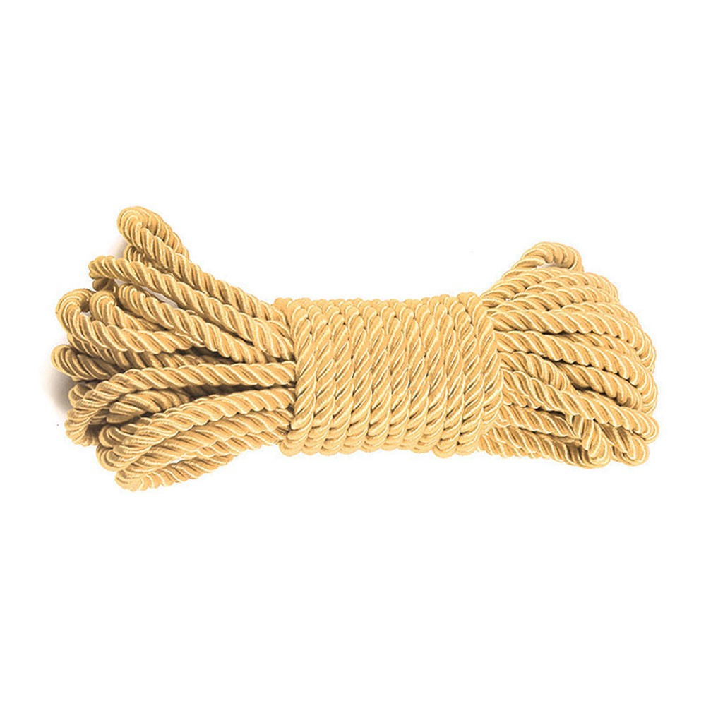 Corda para Bondage e Shibari em Poli�ster com 10 Metros Dourado | Foto 02