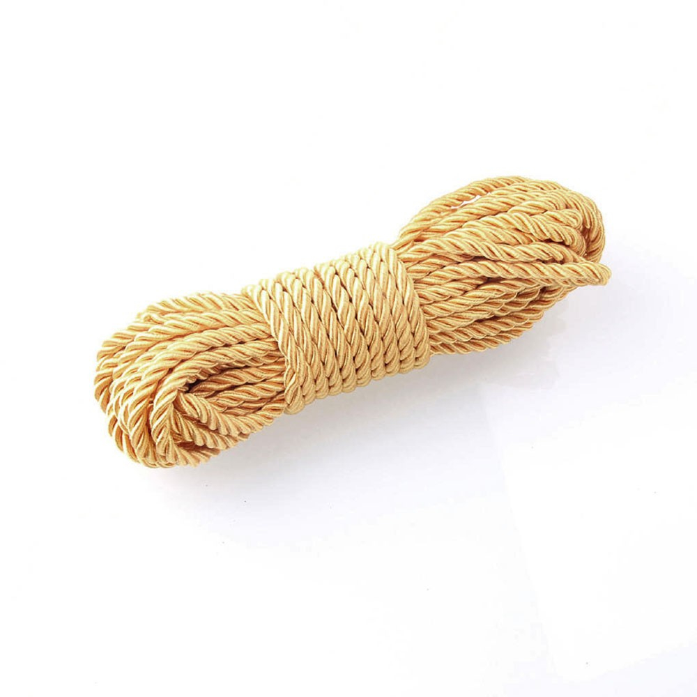 Corda para Bondage e Shibari em Poli�ster com 10 Metros Dourado | Foto 03