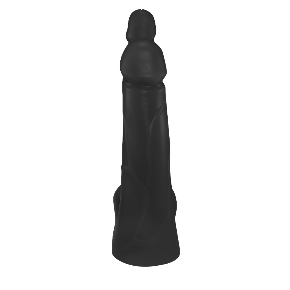 close da textura do p�nis real�stico vibrador mostrando material macio e toque suave