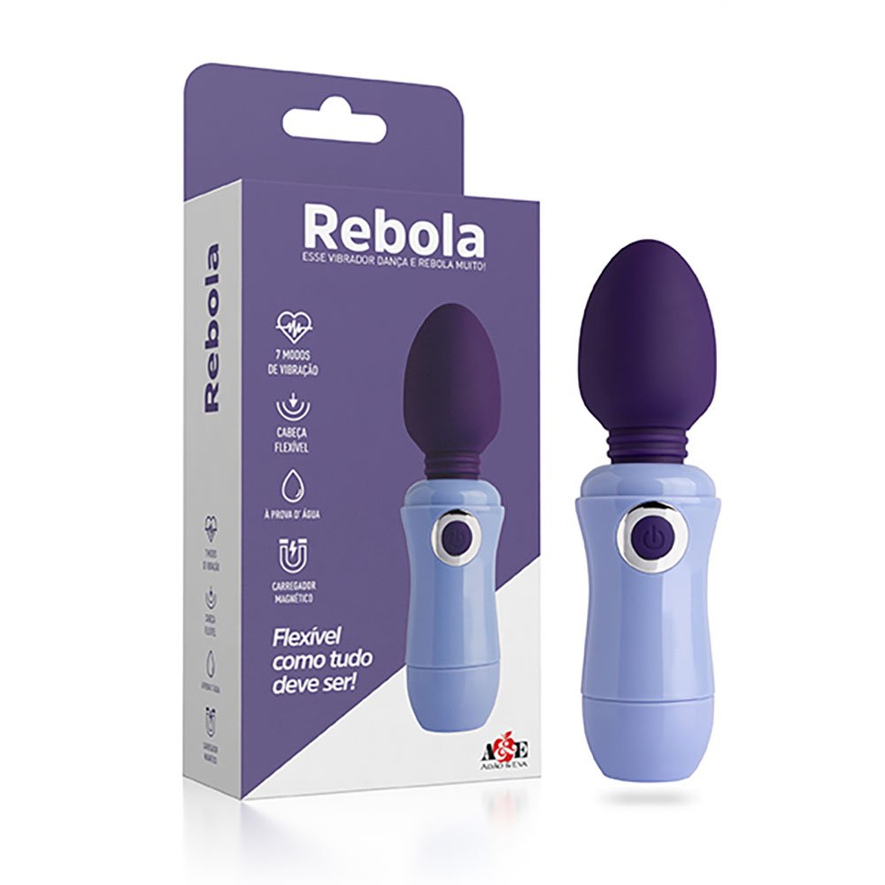Vibrador Feminino Rebola com 7 Vibrações e Cabeça Flexível em Silicone Recarregável Lilás | Foto 01