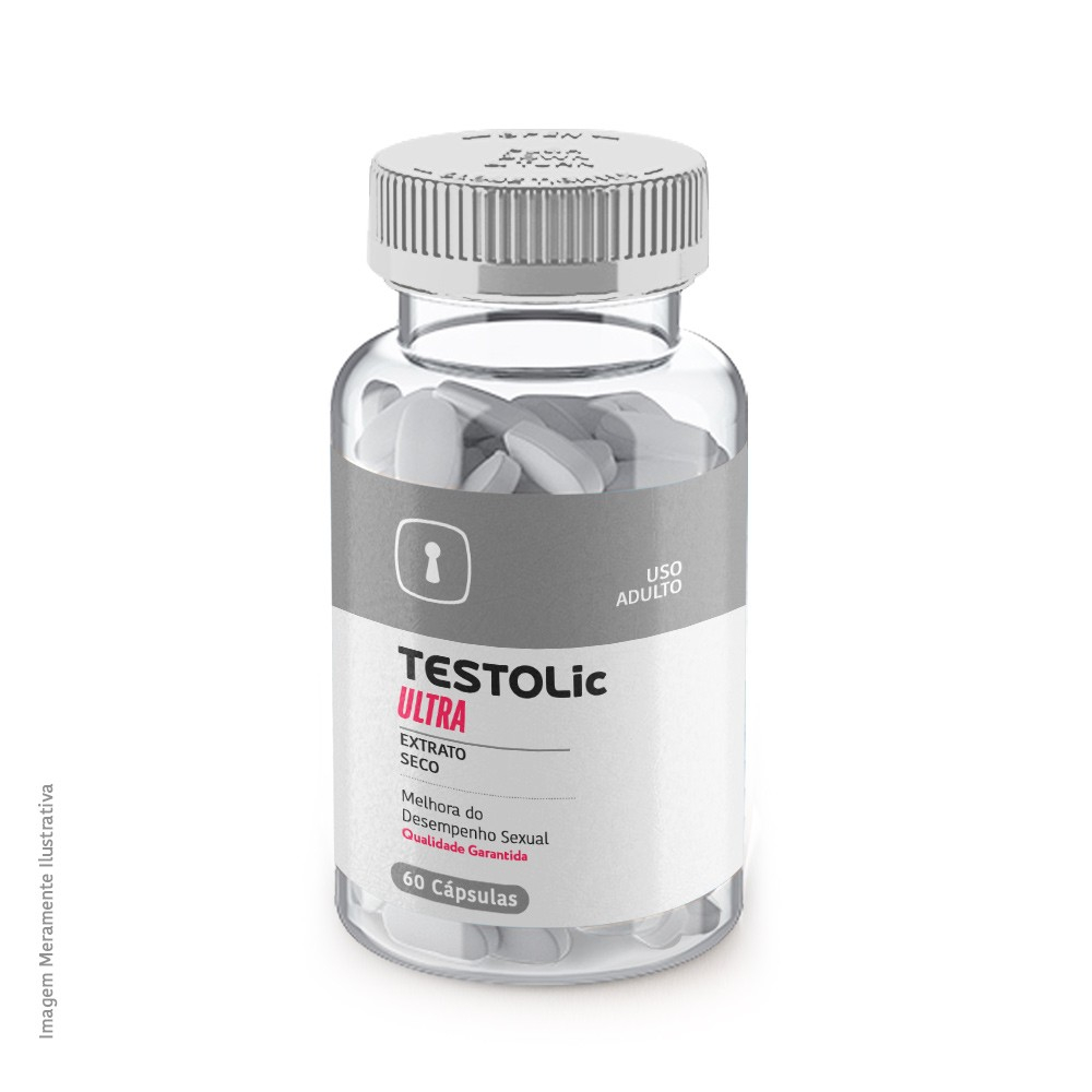 TESTOLic Ultra (+ Forte) Estimulante Afrodisíaco Natural Melhora do Desempenho Sexual com 60 Doses | Foto 01