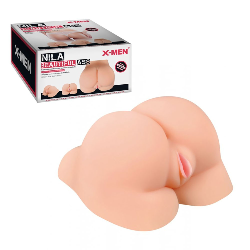 Masturbador Vagina e Ânus em Cyberskin Realístico Nila Bege | Foto 01
