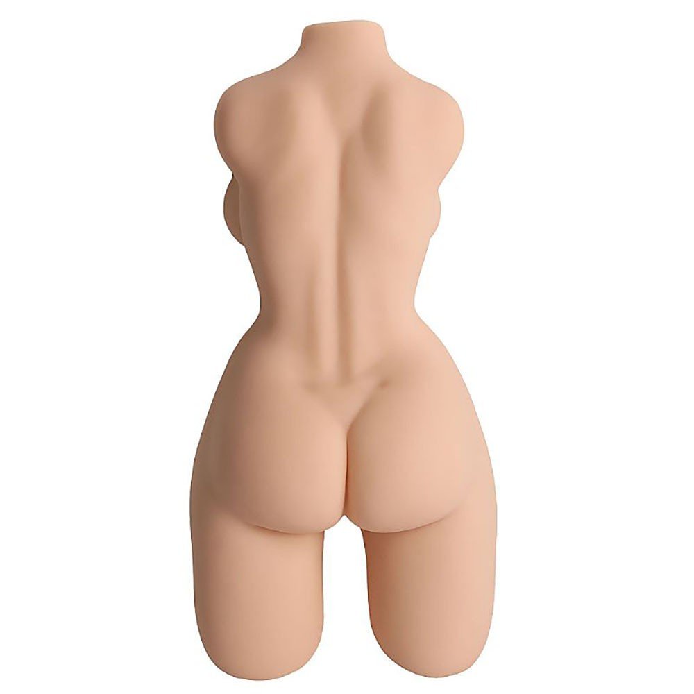 Masturbador Masculino em Formato de Corpo com Ânus e Vagina em Cyberskin Realístico Bege | Foto 02