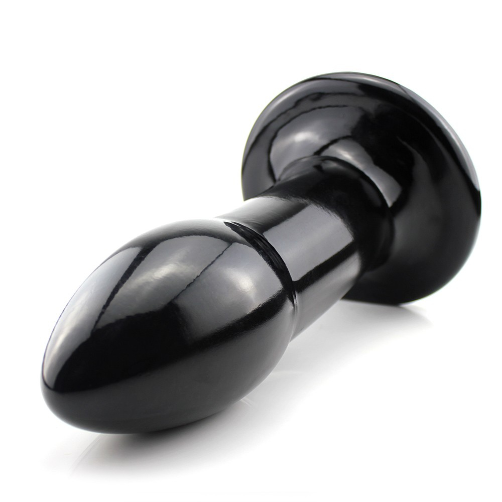 Plug Anal Gigante Flex�vel Atlas 35 x 11cm Preto Brilhante | Foto 03