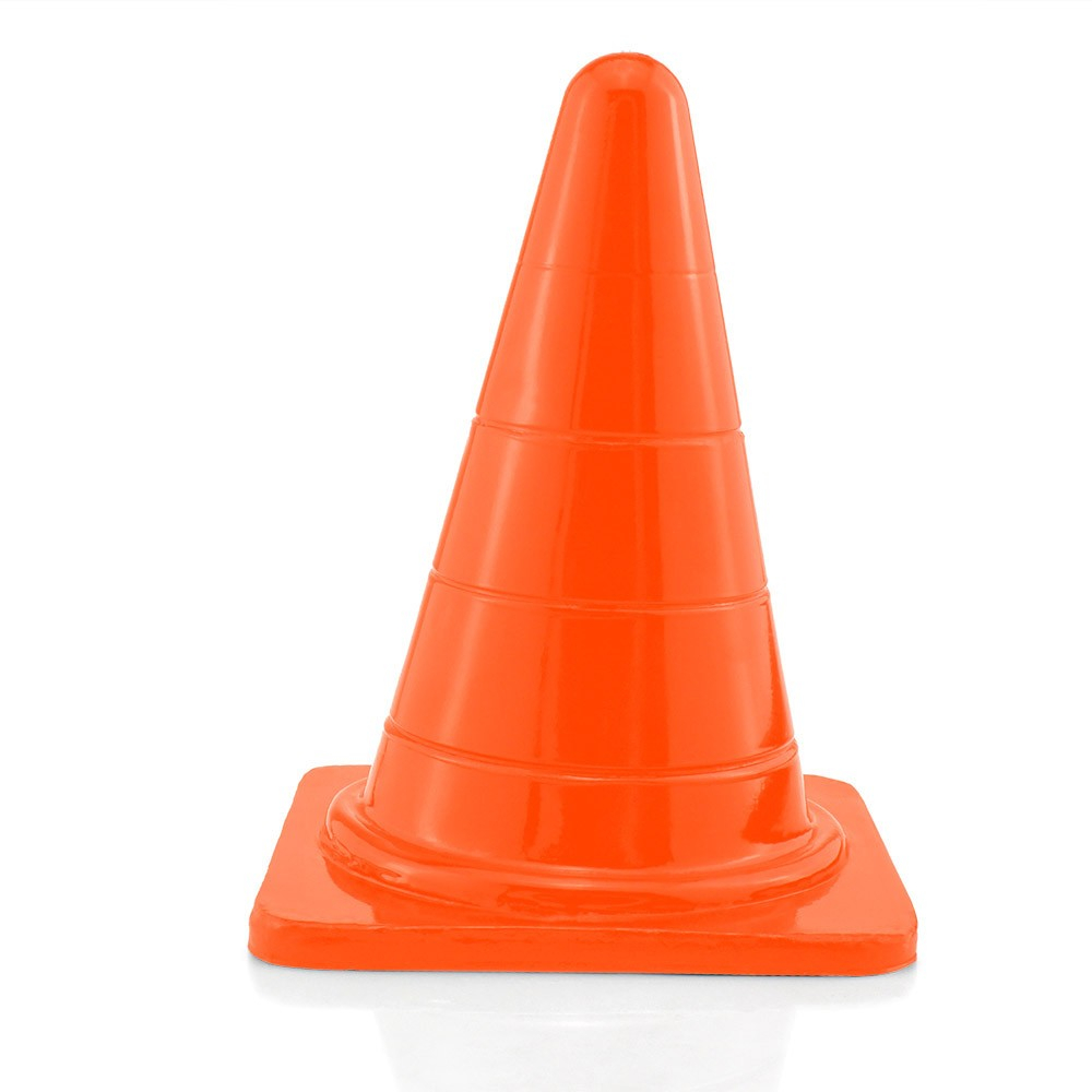 Plug Anal Gigante em PVC Flexível Formato de Cone Reto G 29 x 16cm Laranja | Foto 03