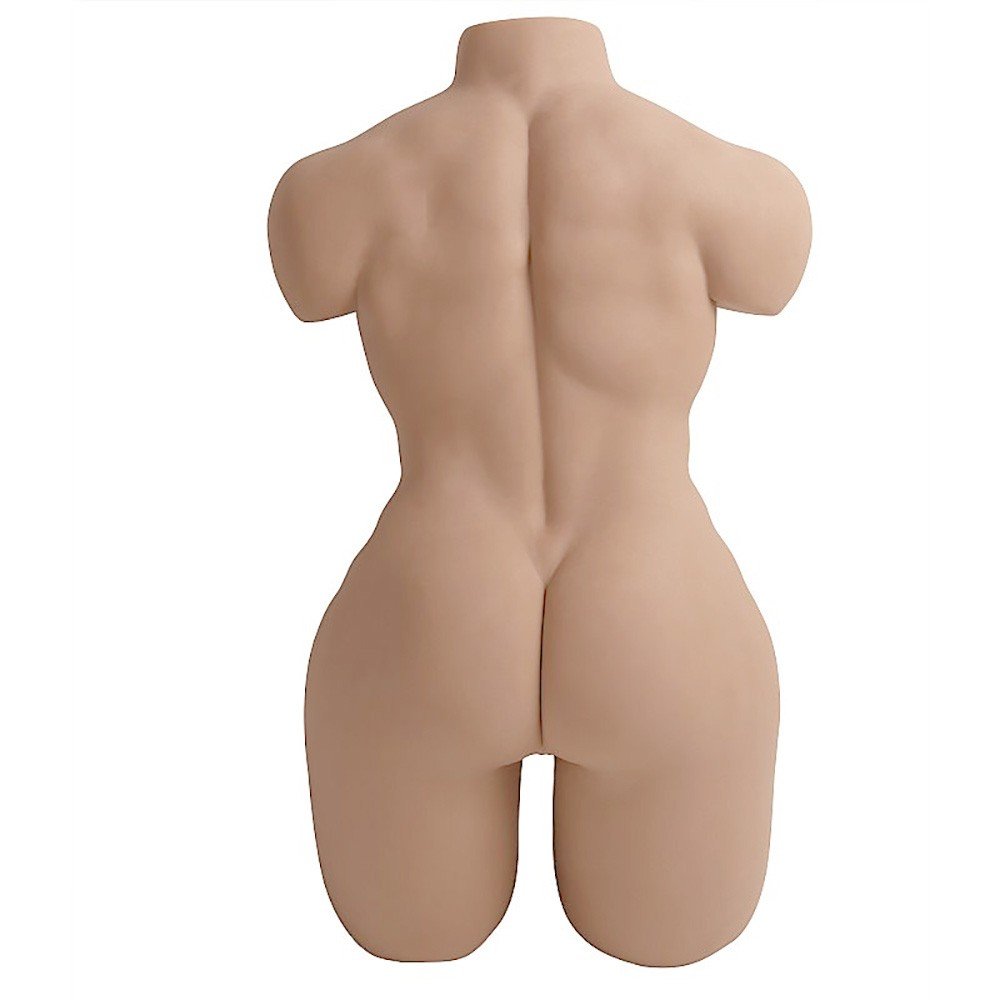 Masturbador Real�stico Formato Meio Corpo Masculino com �nus e P�nis com V�rtebras Bege | Foto 02