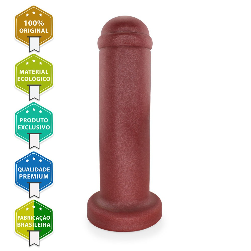 Plug Anal Gigante XXL - PVC Flexível 31 x 8cm Vermelho | Foto 02