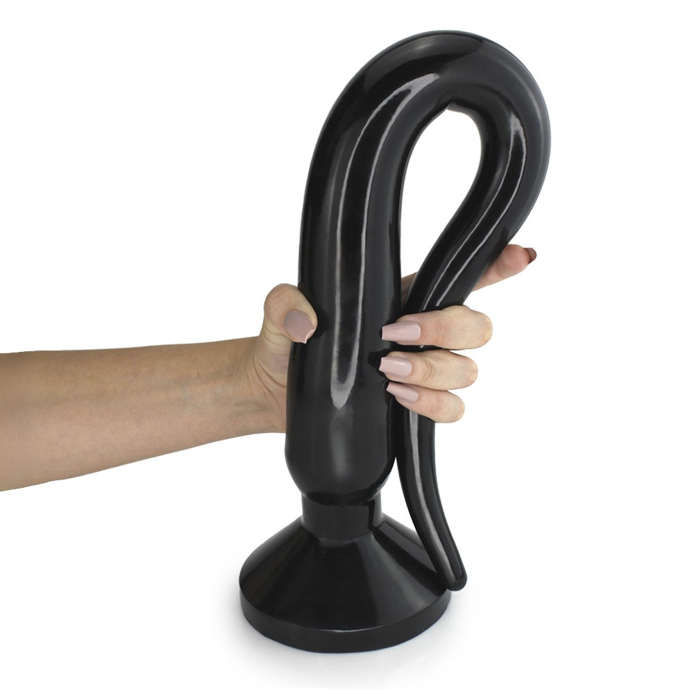 Plug Anal Gigante Intruder - PVC Flexível 59 x 5,5cm Preto | Foto 01