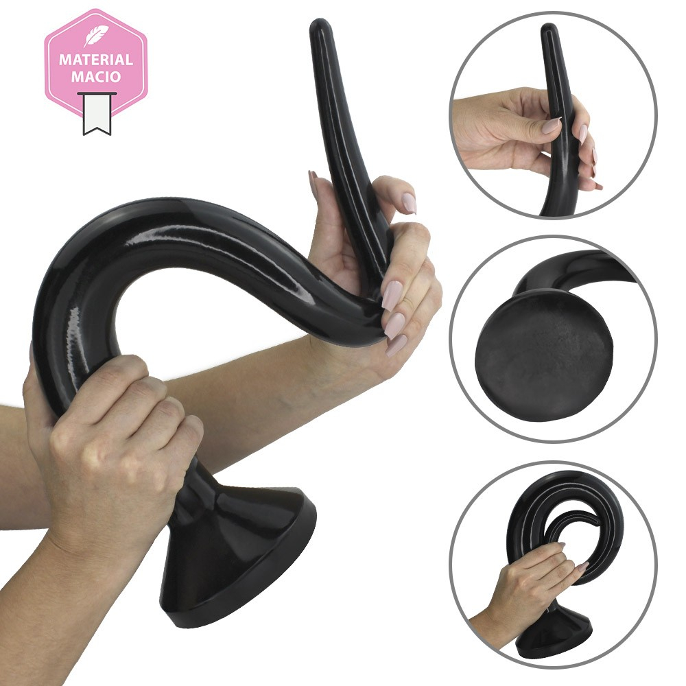 Plug Anal Gigante Intruder - PVC Flexível 59 x 5,5cm Preto | Foto 08