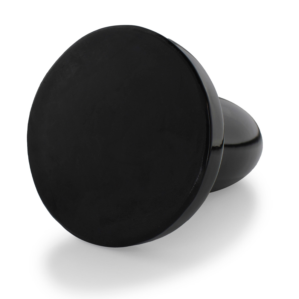 Plug Anal Gigante Morteiro - PVC Flex�vel 22 x 7,5cm Preto Brilhante | Foto 04
