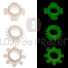 Foto do Produto Anel Peniano Mega Stretch Ajuda a Manter a Ere��o Unidade Brilha no Escuro