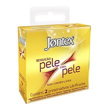 Preservativo Jontex Sensação Pele com Pele 2 Unidades