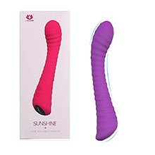 Foto do Produto Vibrador Ponto G Recarreg�vel em Silicone com 9 Vibra��es Sunshine Roxo