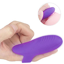 Foto do Produto Dedeira Estimuladora Recarregável em Silicone com 9 Vibrações Dory Roxo