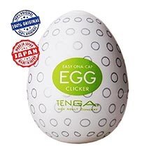 Masturbador Masculino Tenga EGG Clicker (O Original Japonês) - Regular Strength: Sensações Únicas
