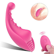 Vibrador para Clit�ris Recarreg�vel em Silicone com 10 Vibra��es e Controle sem Fio Mew Pink