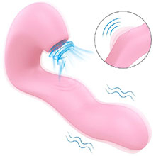 Foto do Produto Vibrador Duplo Recarreg�vel em Silicone com 10 Vibra��es Magic Finger Rosa