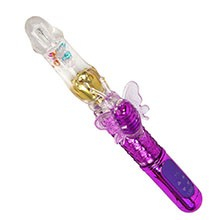 Foto do Produto Vibrador Rabbit Rotativo Female Recarregável Vai e Vem com 36 Vibrações Roxo