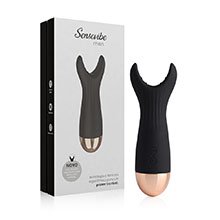 Foto do Produto Vibrador Masculino Recarreg�vel com 10 Vibra��es em Silicone Men Preto