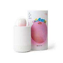 Foto do Produto Vibrador Discreto em Silicone Recarregável que Acende 5 Sucções e 10 Vibrações Abajur