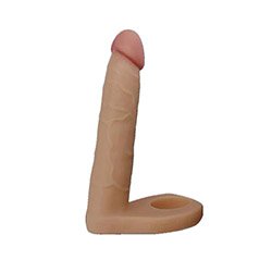 Foto do Produto Anel Companheiro em Cyberskin Flexível 14 x 2,9cm Bege