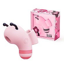 Dedeira Estimuladora em Silicone Recarregável 5 Modos de Pulsação Beebee Rosa