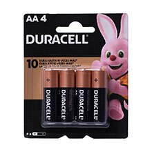 Pilha Alcalina AA Duracell 4 Unidades