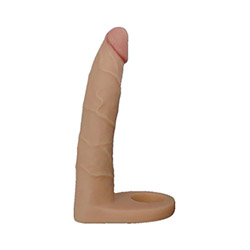 Anel Companheiro em Cyberskin Flex�vel 17,3 x 2,9cm Bege