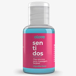 Foto do Produto �leo para Massagem Sensual que Aquece Beij�vel Aroma e Sabor Algod�o Doce Olove Sentidos 30ml
