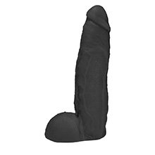 Foto do Produto P�nis JeFree em PVC Flex�vel Atoxico com Escroto 25 x 6,5cm Preto