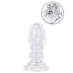 Foto do Produto Plug Anal em Jelly Texturizado com Base 10,5 x 4cm�Transparente