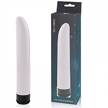 Foto do Produto Vibrador Personal Multivelocidade com Textura Canelada 17,5 x 2,5cm Branco