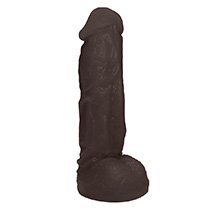 P�nis Real�stico Feito em PVC Flex�vel com Escroto King 19 x 5cm Marrom