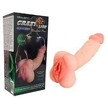 Foto do Produto Masturbador Masculino em Cyberskin com Pênis e Vagina Bege