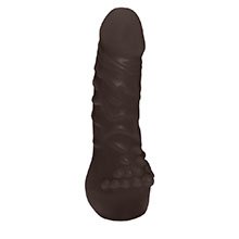 Foto do Produto Pênis Realístico Feito em PVC Flexível Mini Massageador 13 x 2,8cm Marrom