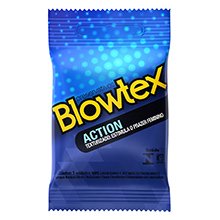Preservativo Blowtex Action Texturizado 3 Unidades