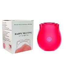 Foto do Produto Vibrador Discreto em Silicone Recarregável com 10 Modos de Pulsação Vermelho
