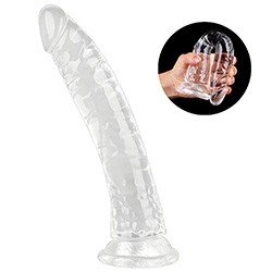 Foto do Produto Pênis Realístico Flexível em Jelly com Ventosa 16,5 x 3cm Transparente