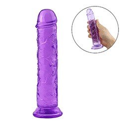 Foto do Produto Pênis Realístico Flexível em Jelly com Ventosa 16 x 3cm Roxo