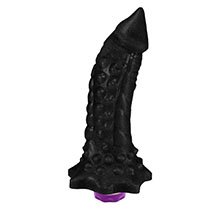 Foto do Produto P�nis Flex�vel com Massageador Reptile com Vibrador 18 x 4,5cm Preto