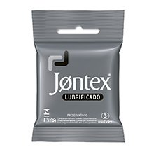 Preservativo Jontex Lubrificado Tradicional Com 3 Unidades