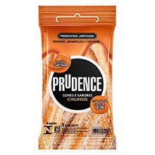 Preservativo Prudence Churros Sabor Doce de Leite 3 unidades
