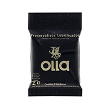 Preservativo Olla Lubrificado Com 3 Unidades