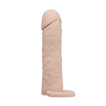 Foto do Produto Capa Peniana Cyberskin com Anel para Escroto 16 x 3,8cm