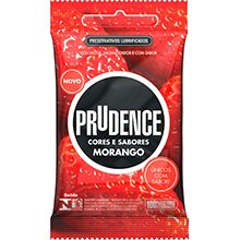 Foto do Produto Preservativo Prudence Morango com 3 Unidades