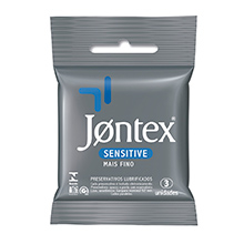 Foto do Produto Preservativo Jontex Sensitive Mais Fino 3 Unidades