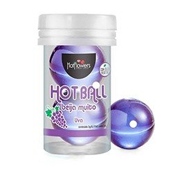 Foto do Produto Bolinha de Óleo Corporal Lubrificação Íntima com Óleo Vegetal Aroma de Uva 3ml
