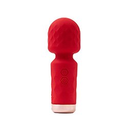 Massageador Erótico em Silicone Aveludado Mini Recarregável 10 Vibrações Hero Vermelho