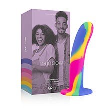 Foto do Produto Dildo em Silicone com Ventosa Rainbow